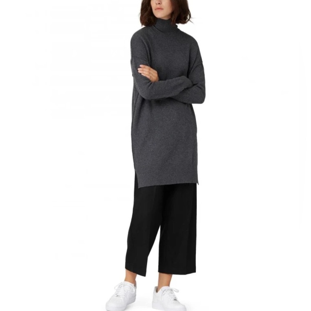 Frank & Oak Gray Turtleneck Sweater